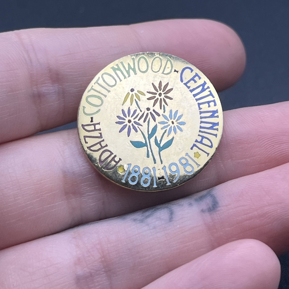 Adaza Cottonwood Centennial 1881-1981 Lapel Hat Pin